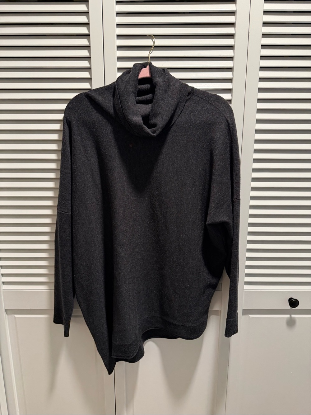 Eileen Fisher Dark Grey Turtleneck Sweater XL